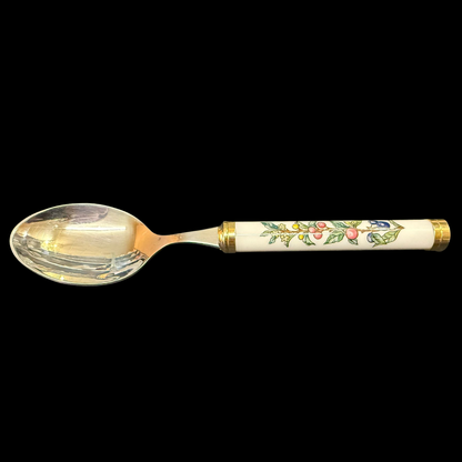 Villeroy & Boch Botanica: Löffel / Speiselöffel mit Porzellangriff (Besteck) - neuere Form - 20,5 cm