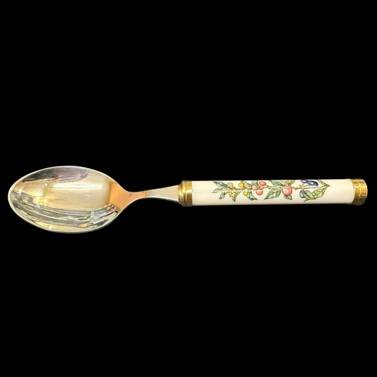 Villeroy & Boch Botanica: Löffel / Speiselöffel mit Porzellangriff (Besteck) - neuere Form - 18 cm