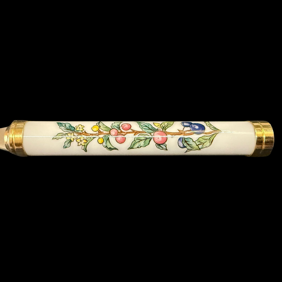 Villeroy & Boch Botanica: Löffel / Speiselöffel mit Porzellangriff (Besteck) - neuere Form - 20,5 cm