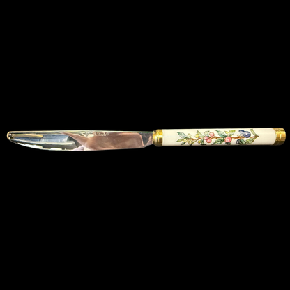 Villeroy & Boch Botanica: Messer / Speisemesser mit Porzellangriff (Besteck) - neuere Form - 21 cm