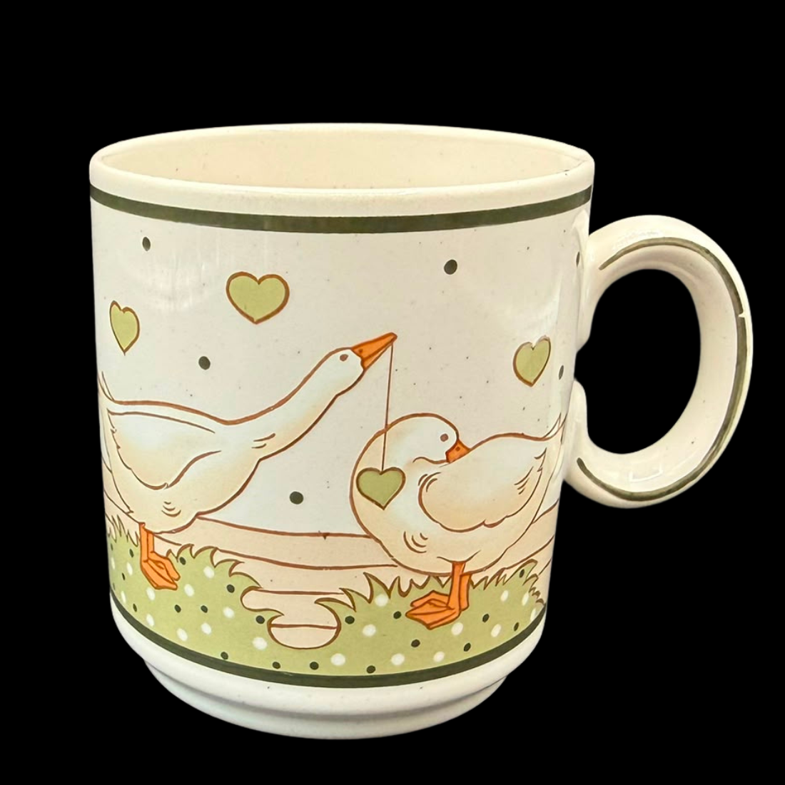 Pfalzkeramik Gänseglück: Henkelbecher / Kaffeebecher -  Motiv 6