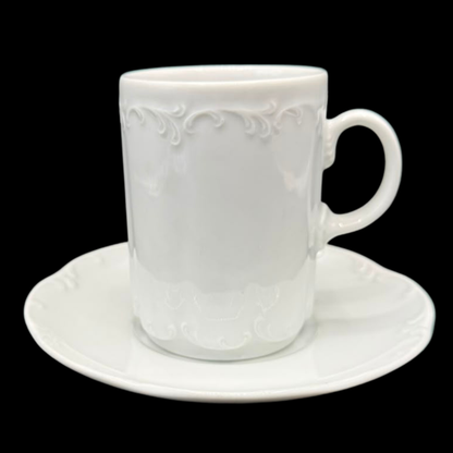 Rosenthal Monbijou: Henkelbecher / Kaffeebecher mit Unterteller