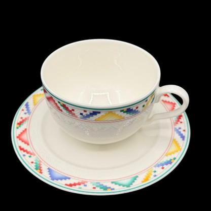 Villeroy & Boch Indian Look: Teetasse / Tasse mit Unterteller