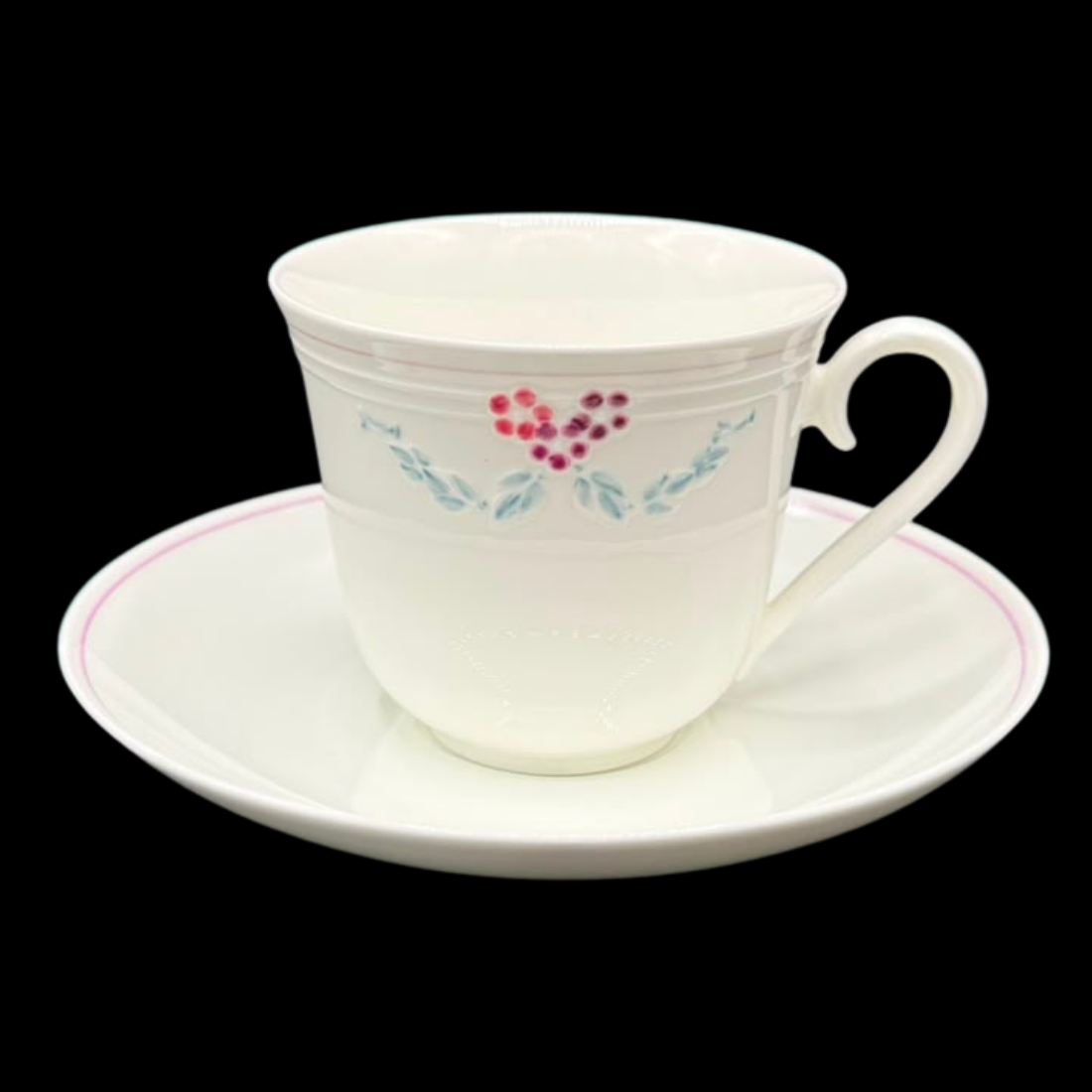 Villeroy & Boch Bel Fiore: Kaffeetasse / Tasse mit Unterteller