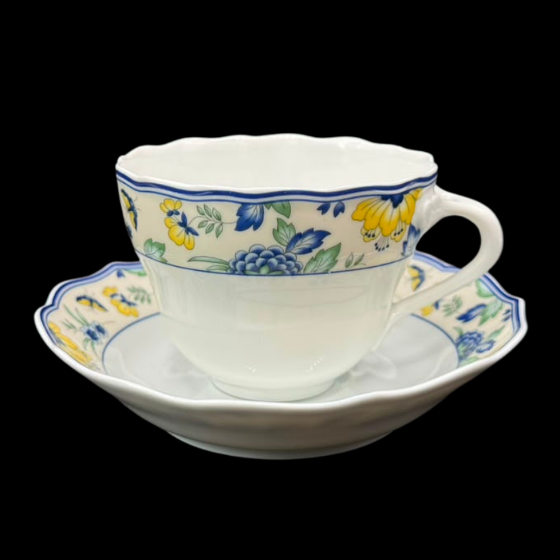 Hutschenreuther Papillon: Kaffeetasse / Tasse mit Unterteller