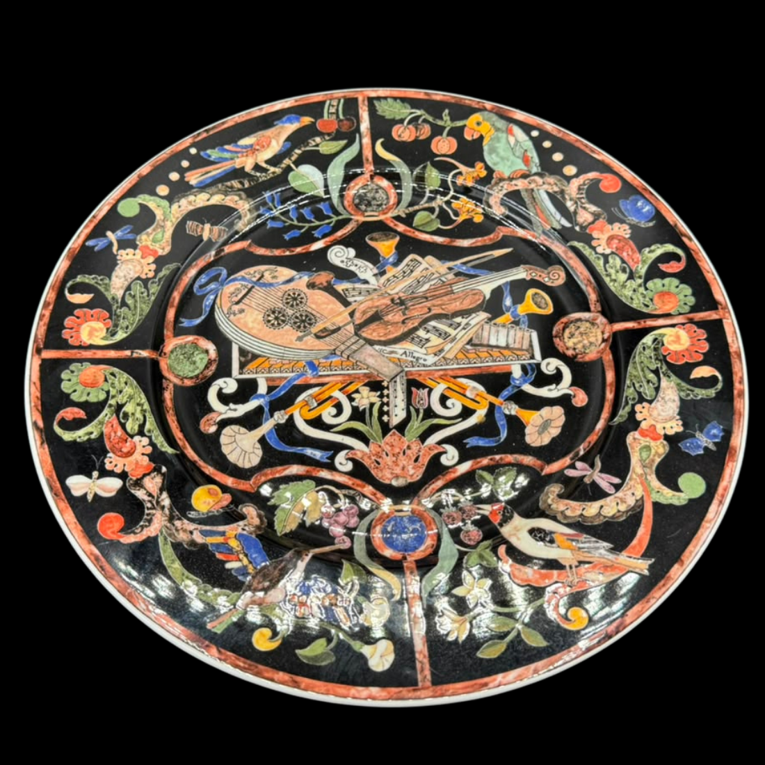 Villeroy & Boch Intarsia: Platzteller / Pizzateller / großer Teller 29 cm - Volldekor