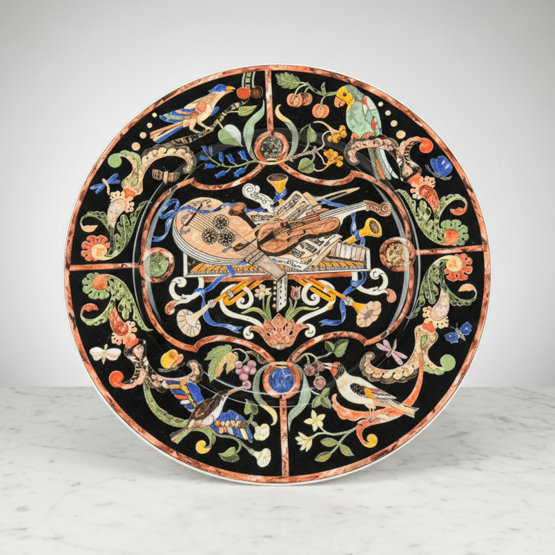 Villeroy & Boch Intarsia: Platzteller / Pizzateller / großer Teller 29 cm - Volldekor