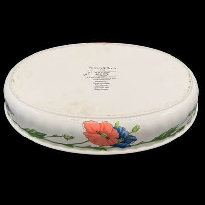 Villeroy & Boch Amapola: Auflaufform / Backofenform, oval - Beschreibung