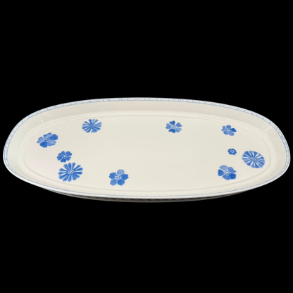 Villeroy & Boch Farmhouse Touch Blueflowers: Platte / Servierplatte / Servierteller - oval 48 cm