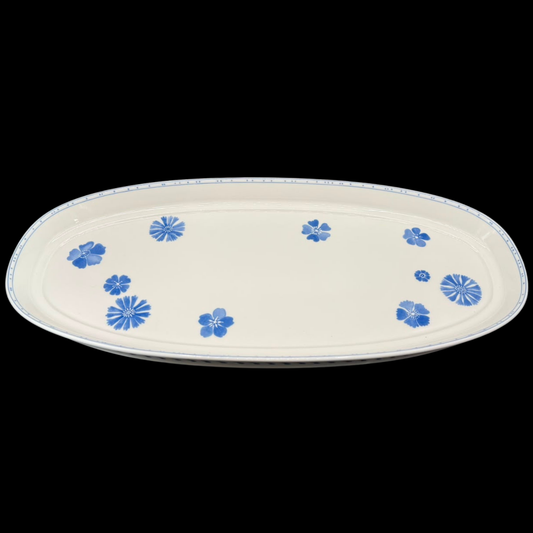 Villeroy & Boch Farmhouse Touch Blueflowers: Platte / Servierplatte / Servierteller - oval 48 cm