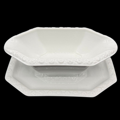 Rosenthal Maria weiß: Sauciere / Soßenschüssel, einteilig - groß