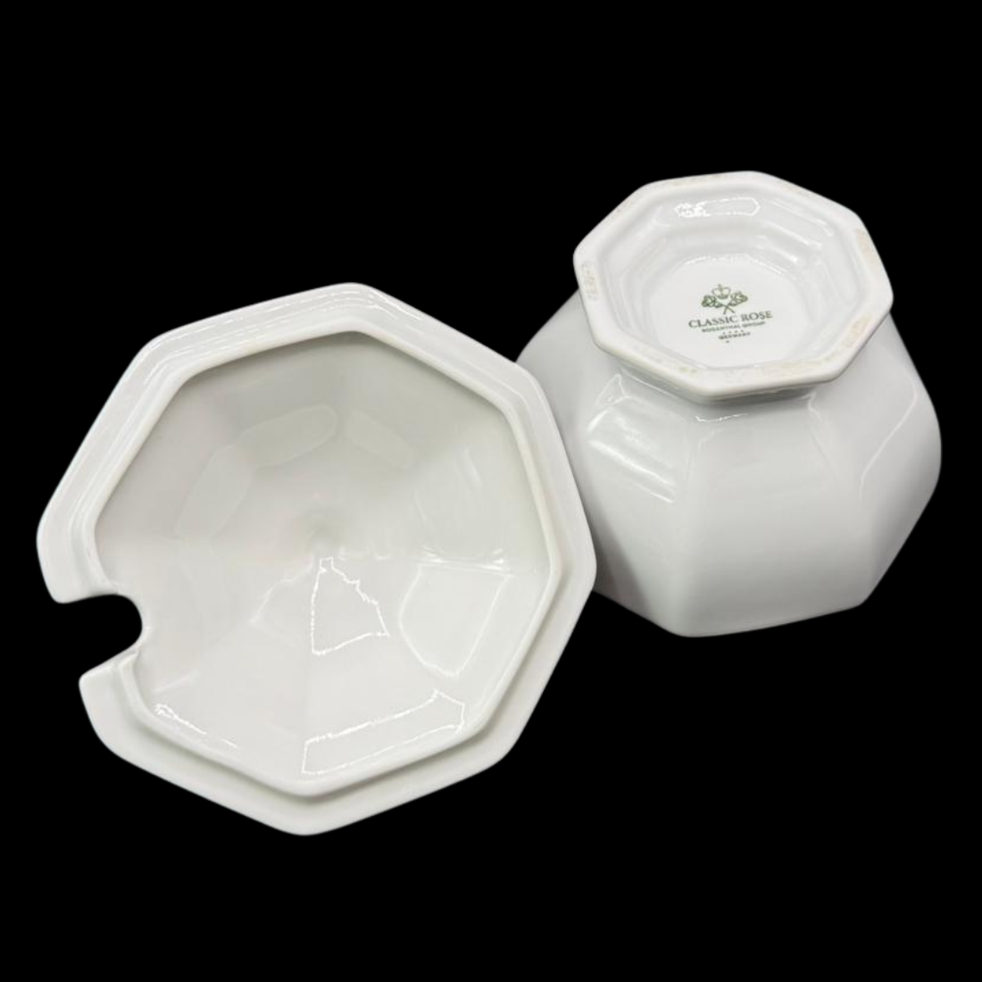 Rosenthal Maria Weiß: Marmeladedose / Zuckerdose mit Deckel, zweiteilig