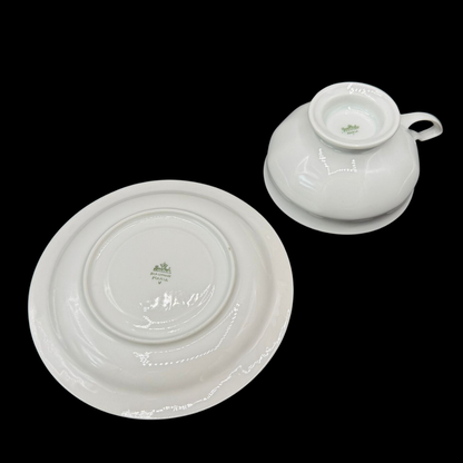 Rosenthal Maria weiß: Teetasse / Tasse mit Unterteller