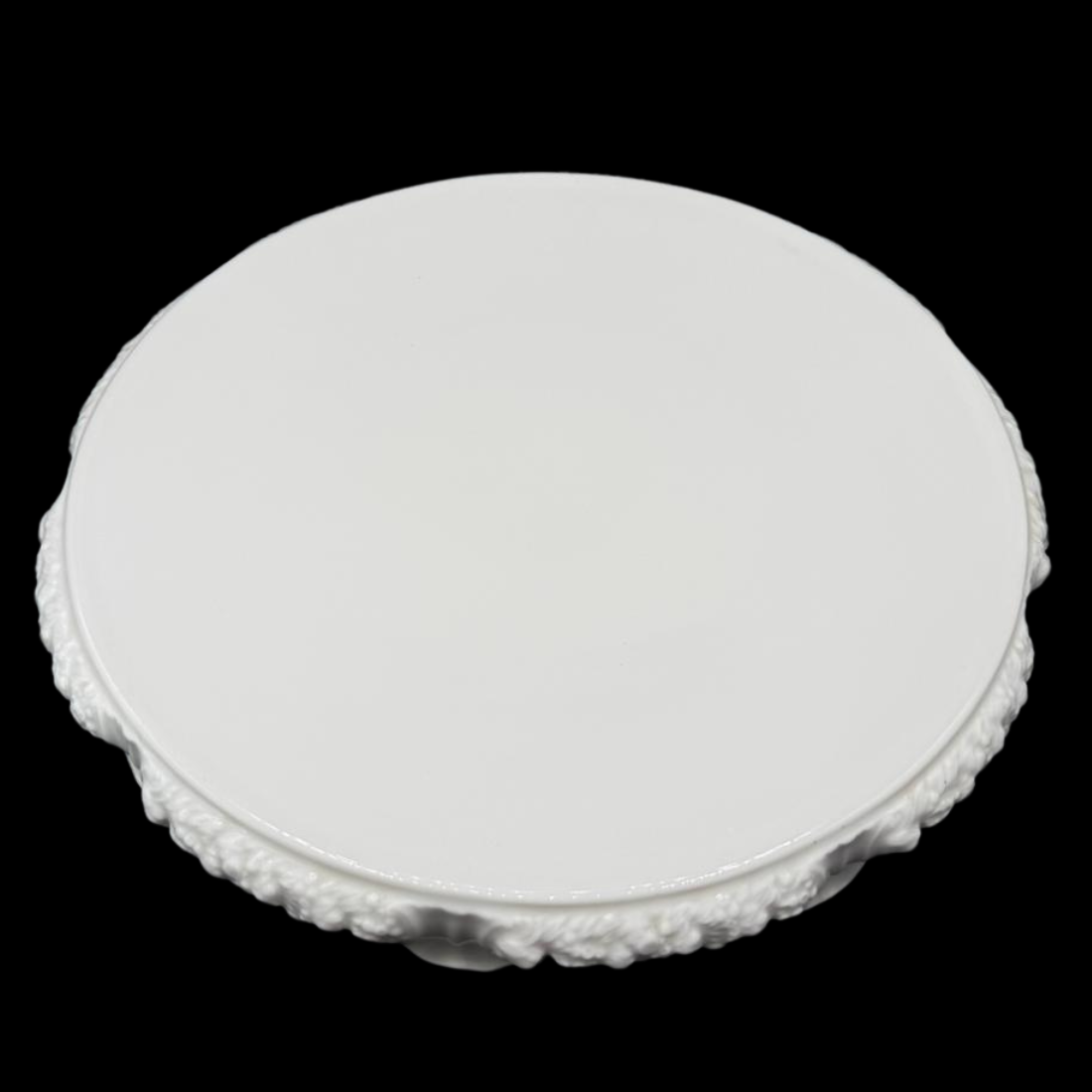 Rosenthal Maria Weiß: Tortenplatte / Kuchenplatte mit 9 Füßen - selten
