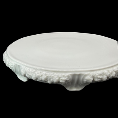 Rosenthal Maria Weiß: Tortenplatte / Kuchenplatte mit 9 Füßen - selten