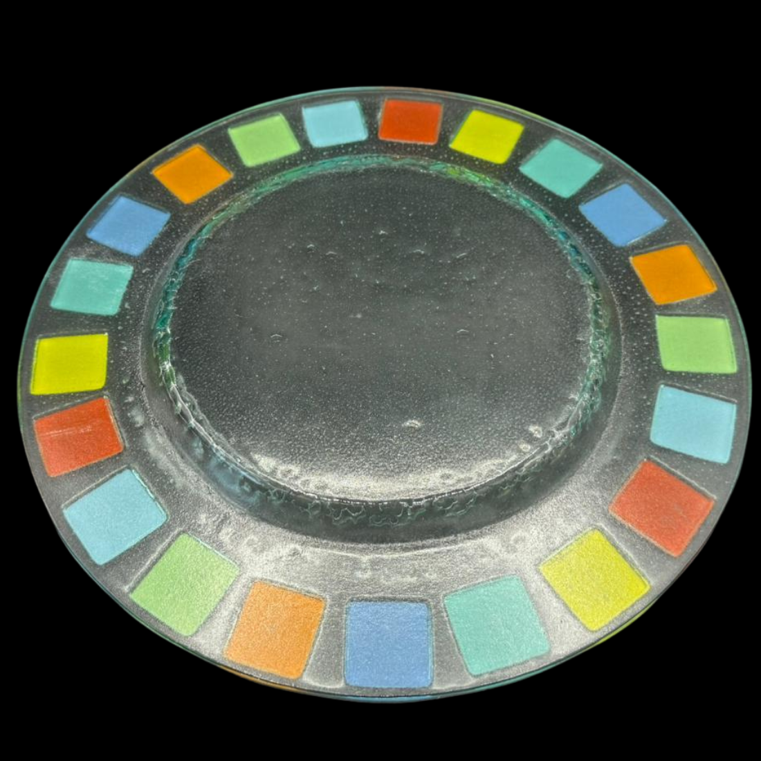 Villeroy & Boch Twist Alea: Glasteller / Platzteller, bunt Vitrum - ca 32,5 cm