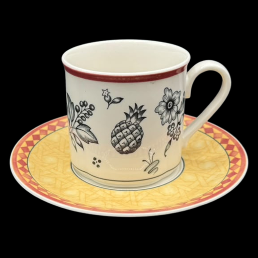 Villeroy & Boch Switch Plantation: Kaffeetasse / Tasse mit Unterteller