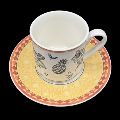 Villeroy & Boch Switch Plantation: Kaffeetasse / Tasse mit Unterteller