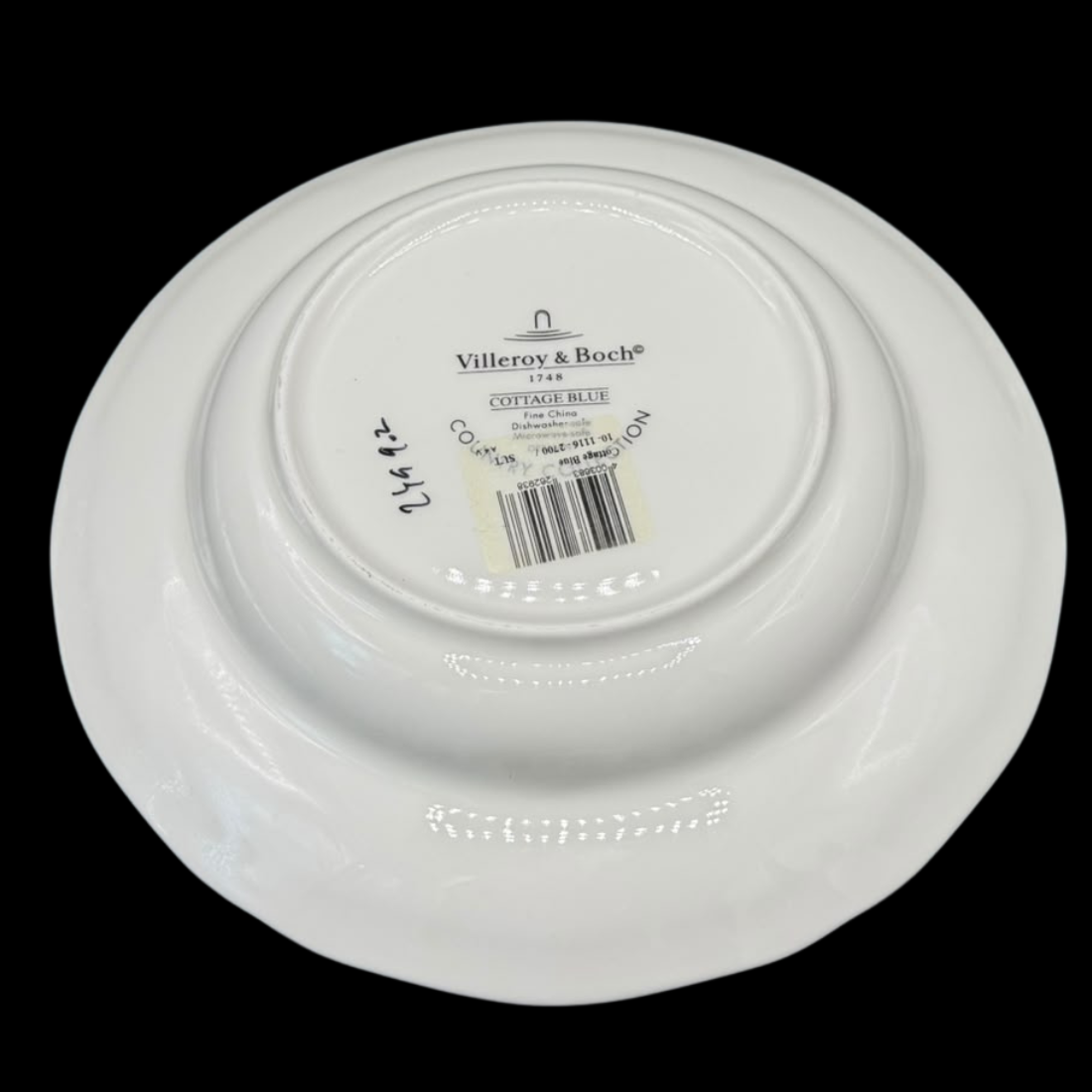 Villeroy & Boch Cottage Blue: Suppenteller / tiefer Teller