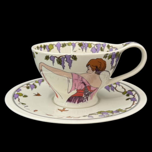 Villeroy & Boch Design 1900: Kaffeetasse / Tasse mit Unterteller