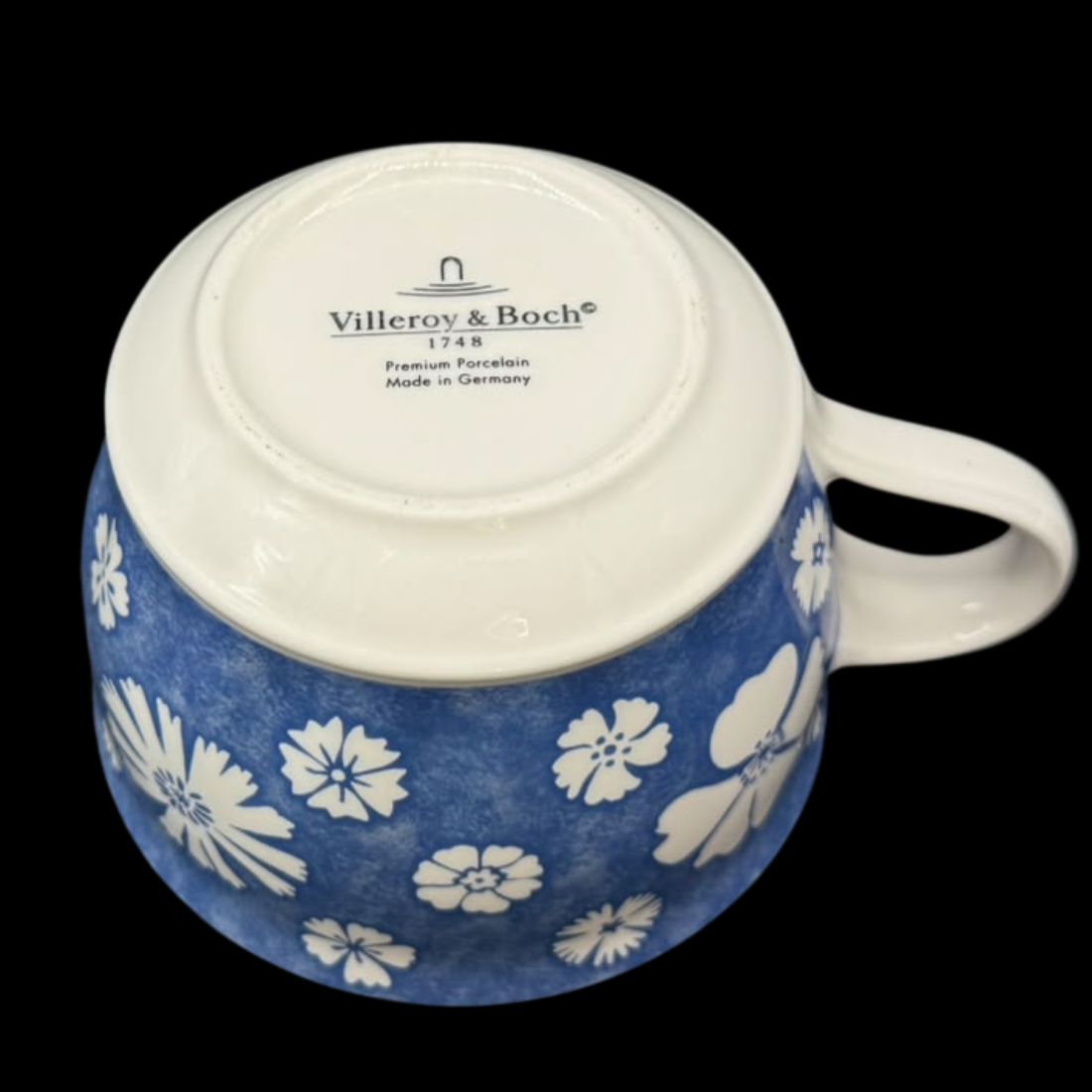 Villeroy & Boch Farmhouse Touch Blueflowers: Frühstückstasse /Jumbotasse / Cappuccinotasse / große Tasse