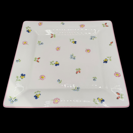 Villeroy & Boch Petite Fleur:Speiseteller / flacher Teller, viereckig, eckig, quadratisch, quadro