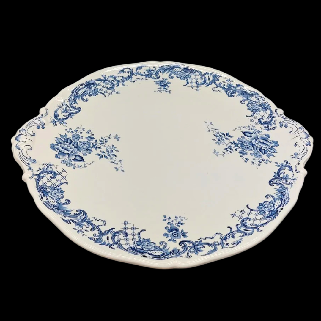 Villeroy & Boch Valeria blau: Kuchenplatte / Platte mit Griffen (7121115185289)