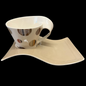 Villeroy & Boch New Wave: Jumbotasse mit Unterteller Chocolate Drops (14990998274372)