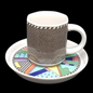 Rosenthal Scenario Metropol: Mokkatasse / Espressotasse mit Unterteller (9677275169092)