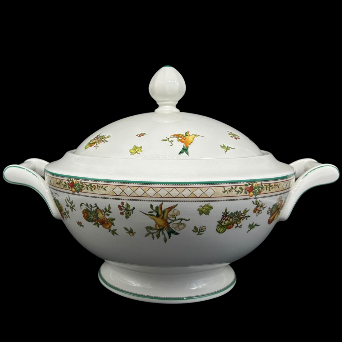 Villeroy & Boch Golden Birds: Terrine / Suppenterrine / Schüssel mit Deckel (7120763388041)