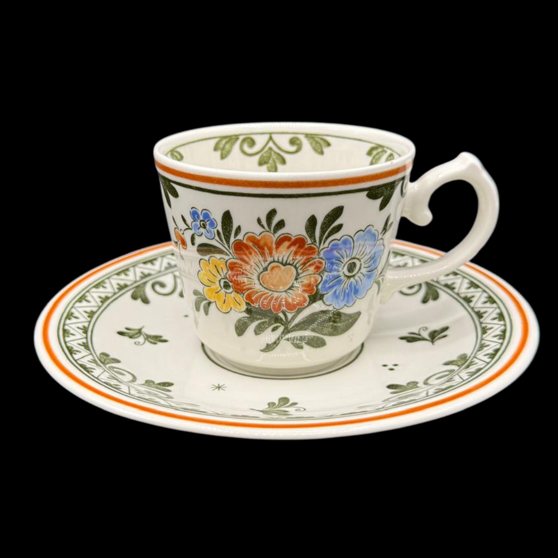 Villeroy & Boch Alt Amsterdam: Kaffeetasse / Tasse mit Unterteller (7120749494409)