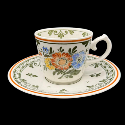 Villeroy & Boch Alt Amsterdam: Kaffeetasse / Tasse mit Unterteller (7120749494409)
