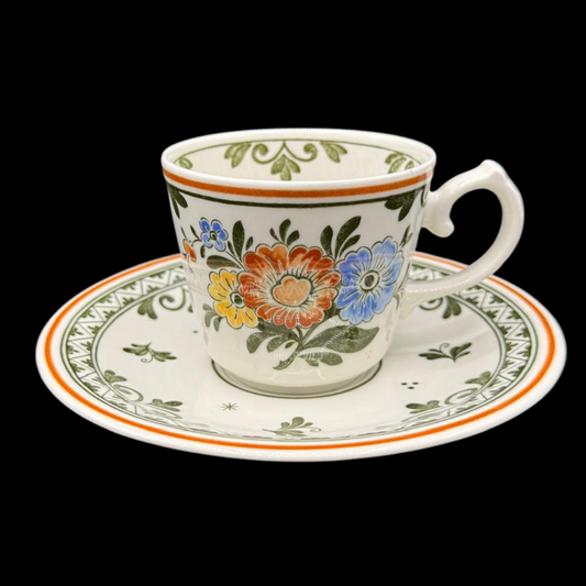 Villeroy & Boch Alt Amsterdam: Kaffeetasse / Tasse mit Unterteller (7120749494409)