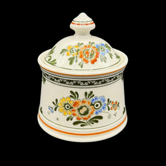 Villeroy & Boch Alt Amsterdam: Marmeladedose / Zuckerdose mit Griffen (8776154775876)