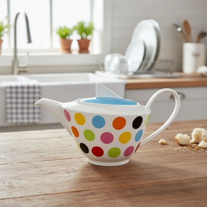 Villeroy & Boch Wonderful World: Teekanne / Kanne mit bunten Punkten