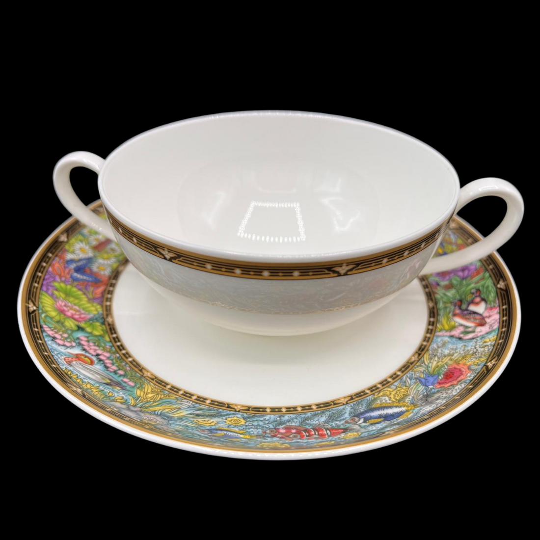 Villeroy & Boch Vie Sauvage: Suppentasse mit Unterteller - neu (15231319081284)