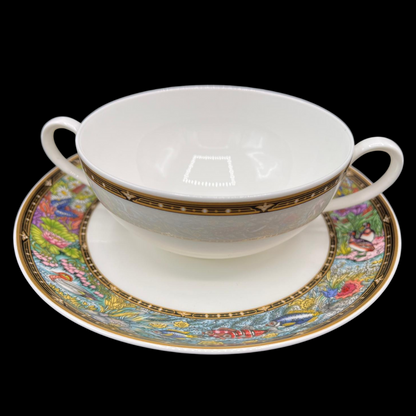 Villeroy & Boch Vie Sauvage: Suppentasse mit Unterteller - neu (15231319081284)