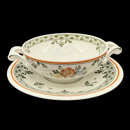 Villeroy & Boch Alt Amsterdam: Suppentasse mit Unterteller (7120683401353)