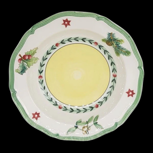 Villeroy & Boch French Garden: Suppenteller / tiefer Teller Weihnachten / Noel / Christmas (7120925491337)