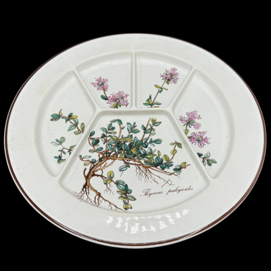 Villeroy & Boch Botanica: Fondueteller / Teller mit Einteilung - neuwertig (7120714694793)