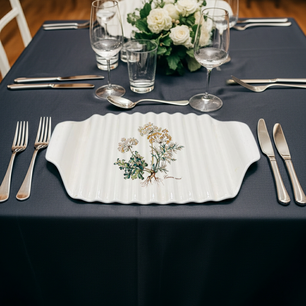 Villeroy & Boch Botanica: Spargelplatte / Platte,  geriffelt