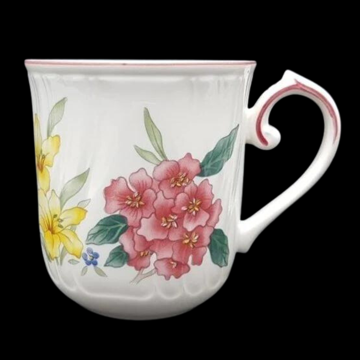 Villeroy & Boch Flora Bella: Henkelbecher / Kaffeebecher / hohe Kaffeetasse - neu (7120883810441)