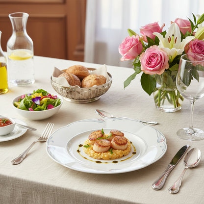 Villeroy & Boch Florina: Speiseteller / flacher Teller - sehr gut