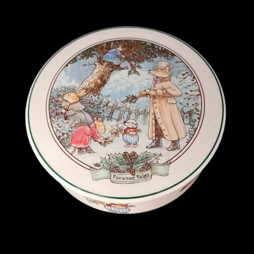 Villeroy & Boch Foxwood Tales: Deckeldose / Dose mit Deckel "Winter" 13 cm (8632379769156)