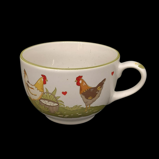 Pfalzkeramik Glückliche Hühner: Kaffeetasse / Teetasse  Motiv 2 (8729124503876)