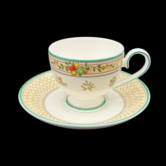 Villeroy & Boch Golden Birds: Mokkatasse mit Unterteller (15113553248580)