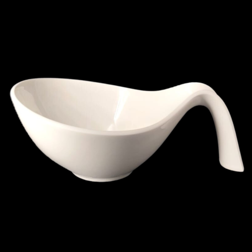 Villeroy & Boch: Griffschale / Schale / Schüssel, weiß (8646776619332)