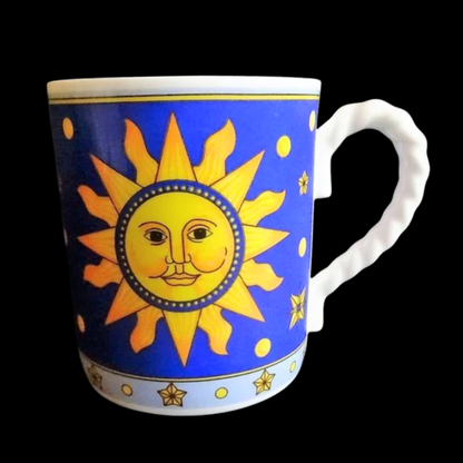 Villeroy & Boch Paloma Picasso Sun, Moon and Stars: Henkelbecher blau (7120762798217)