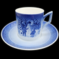 Royal Copenhagen: Henkelbecher / Kaffeebecher mit Unterteller - 1985 (15003744272708)