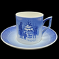 Royal Copenhagen: Henkelbecher / Kaffeebecher mit Unterteller - 1979 (15003754692932)